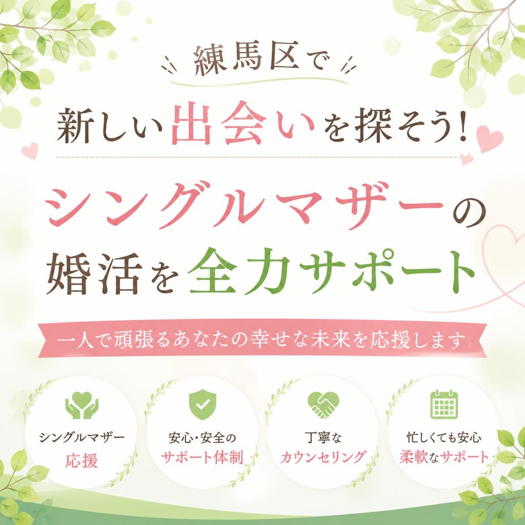 練馬区で新しい出会いを探そう！シングルマザーの婚活を全力サポート