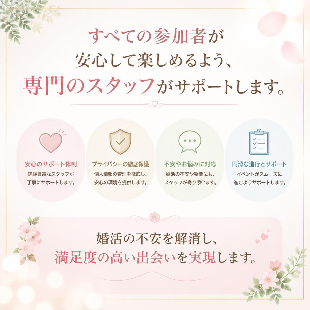 安心・安全のサポート体制