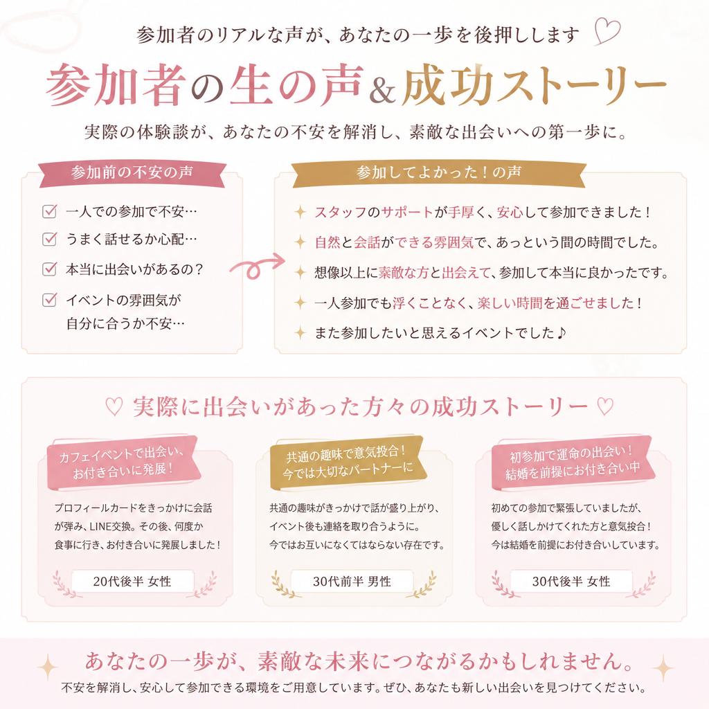 参加者の体験談と成功事例