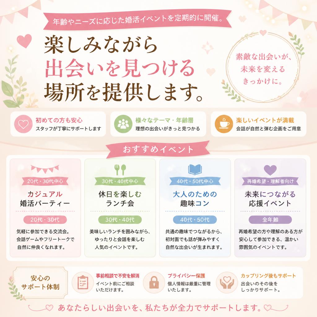 年齢別婚活イベント